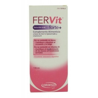 FERVIT FORTE+ SOLUCION ORAL 1 ENVASE 120 ml