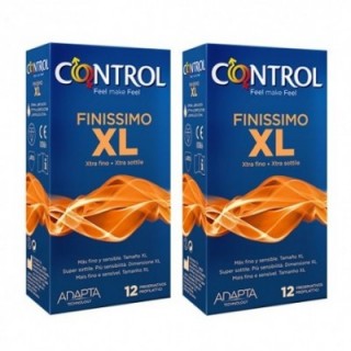 CONTROL FINISSIMO XL PRESERVATIVOS 12 UNIDADES + 12 UNIDADES PACK AHORRO