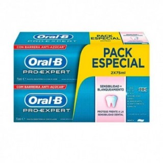 ORAL-B PRO EXPERT SENSIBILIDAD PASTA DENTAL 2 ENVASES 75 ml + 25 ml