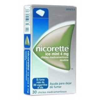 NICORETTE ICE MINT 2 mg 30 CHICLES MEDICAMENTOSOS