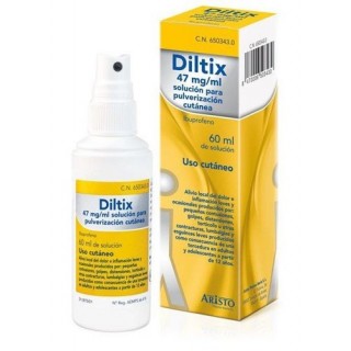 DILTIX 47 mg/ml SOLUCION PARA PULVERIZACION CUTANEA 1 FRASCO 60 ml